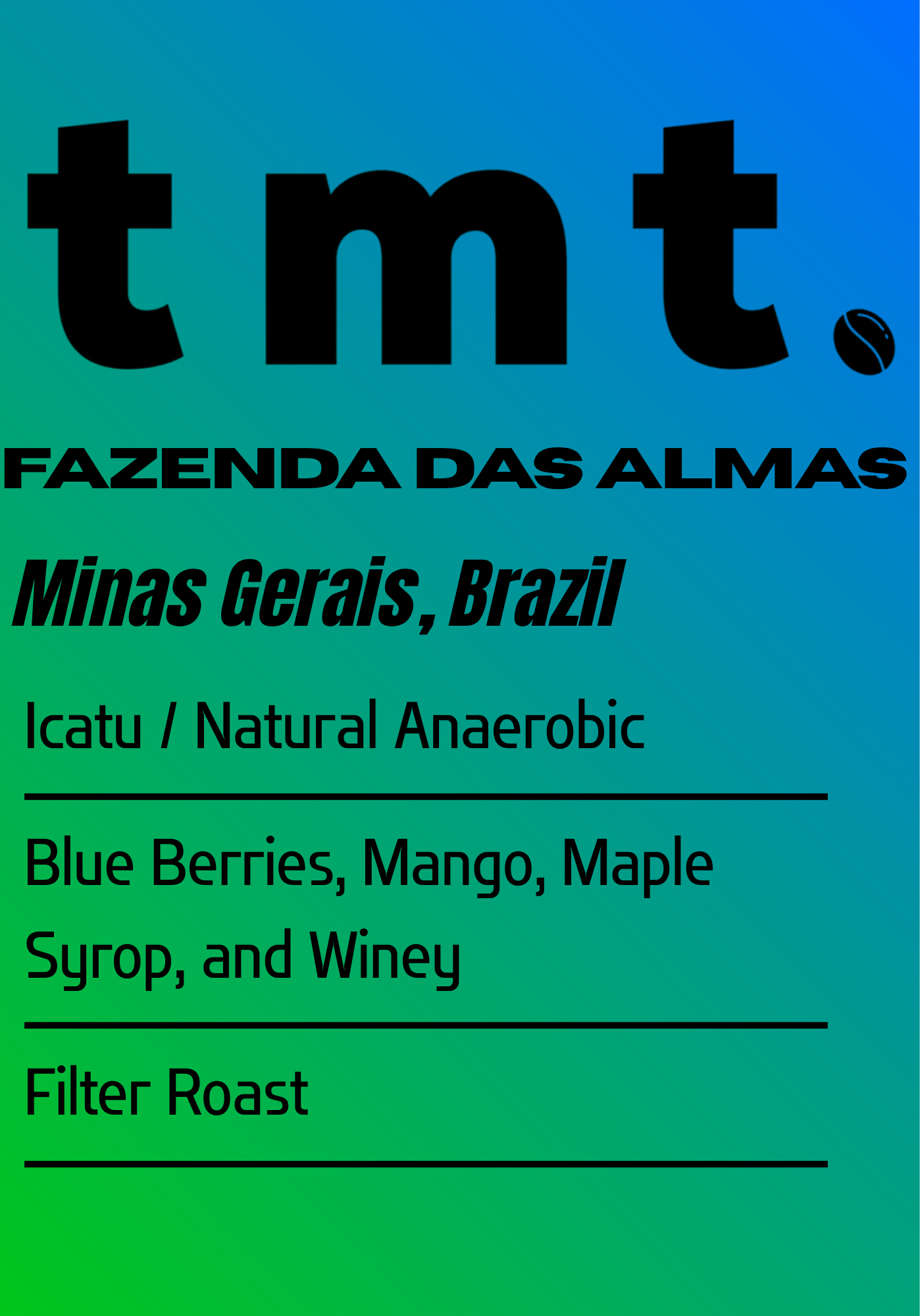 Fazenda Das Almas coffee bag